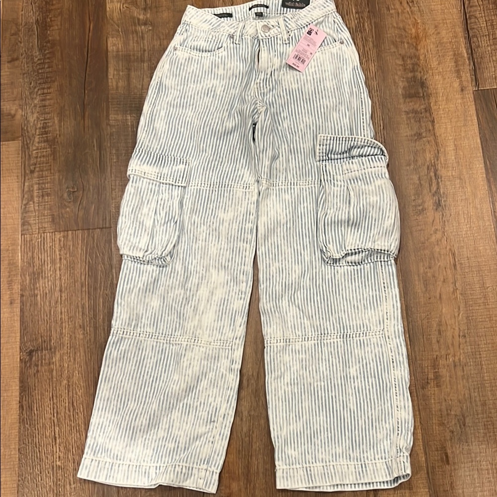 Striped Cargo Pants